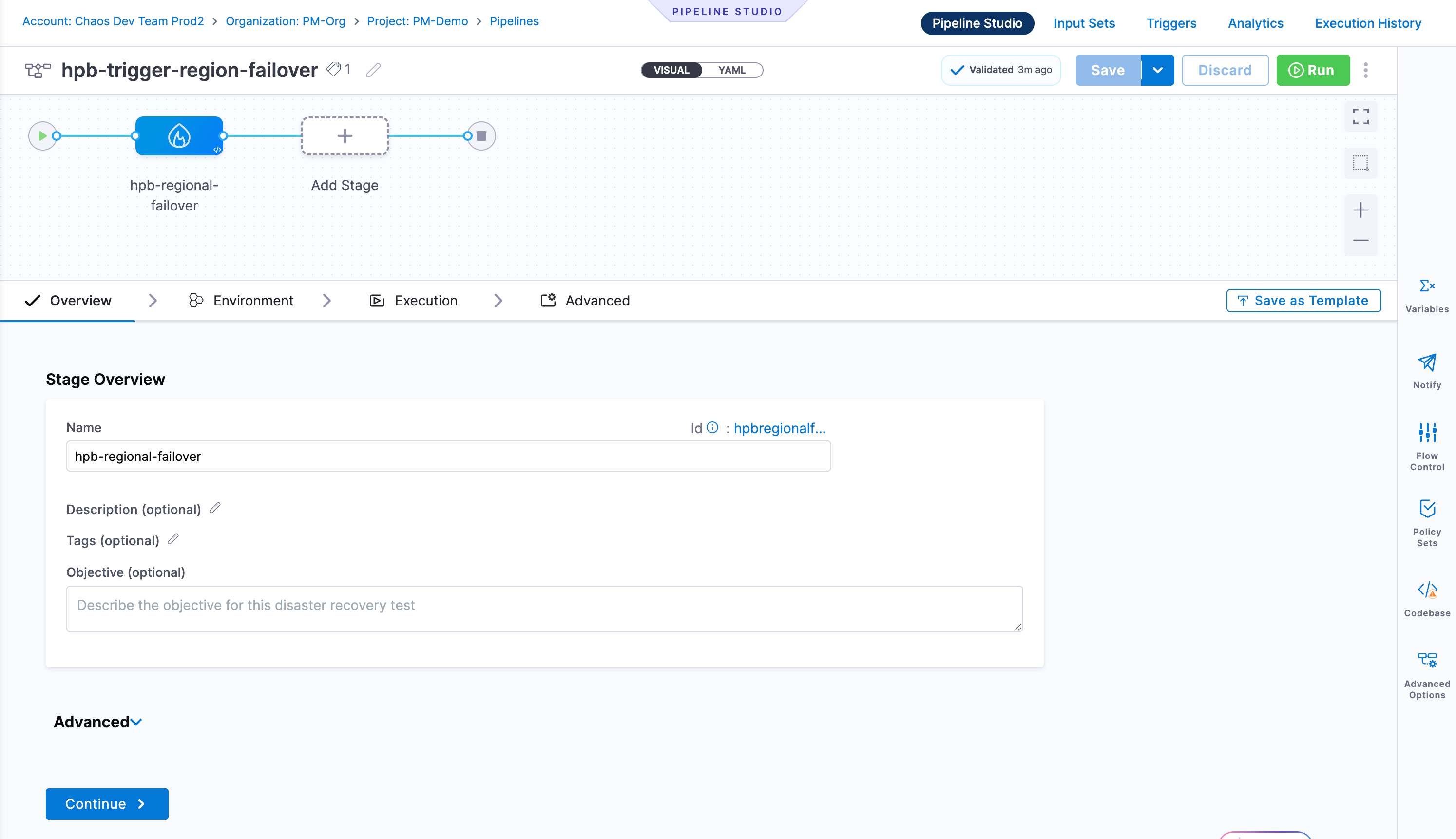 Overview tab