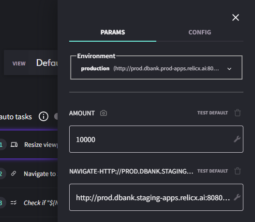 Parameter Values